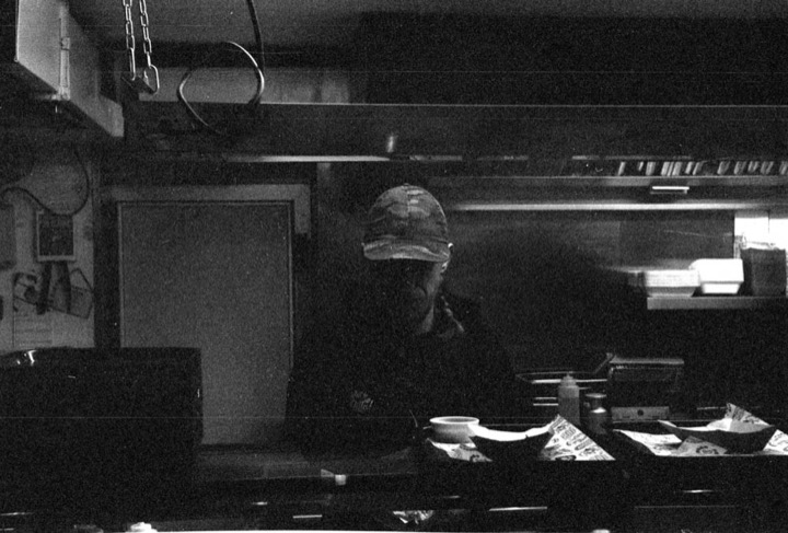 Manchester street photograph 1 shot on Ilford HP5+ with a Zorki 4K