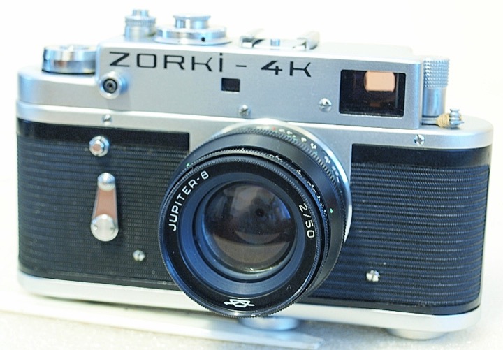 Zorki 4K rangefinder camera with Jupiter 8 lens